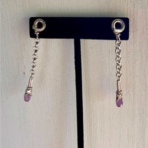 Mignon Faget Amethyst Amulet Earrings